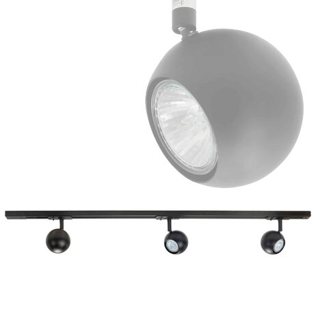 Highlight Schiene 93,5 cm Spurweite schwarz Highlight Schiene 93,5 cm Spurweite schwarz