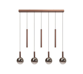 Lucide JASMINE – Hängelampe – LED dimmbar – CCT – 7x4W 2200K/3300K – Kupfer | Premium