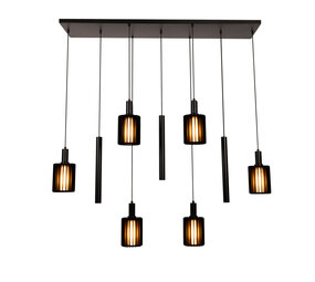 Lucide LAMBRES – Hängelampe – 6xE27 – Schwarz | Vibes