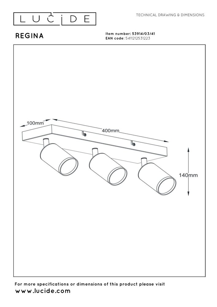 Lucide REGINA – Deckenstrahler – 3xGU10 – Taupe | Essential Lucide REGINA – Deckenstrahler – 3xGU10 – Taupe | Essential