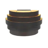 Highlight Wandleuchte Scudo B 20 cm schwarz gold