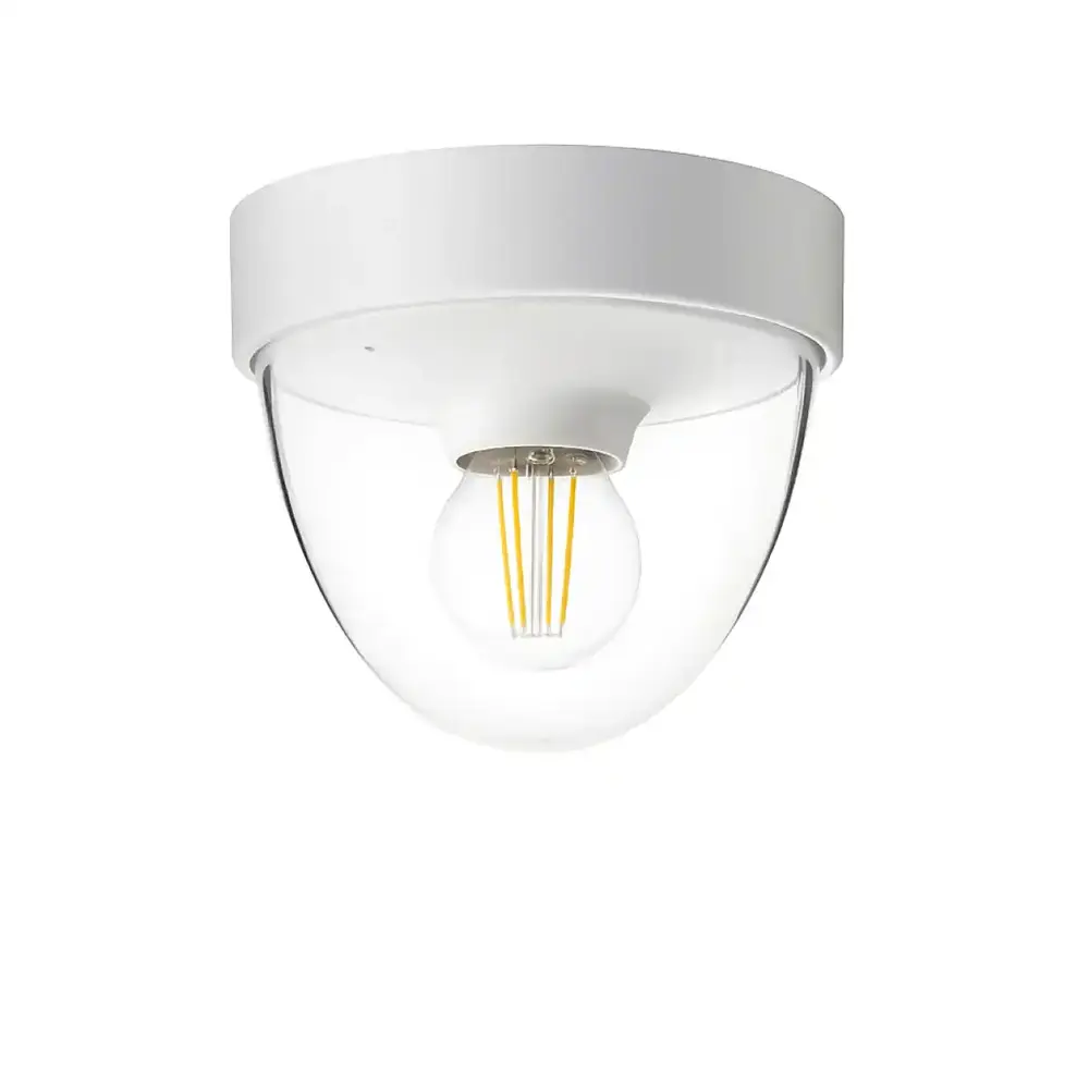 Nowodvorski Außenlampe Nook Ø 18 cm weiß