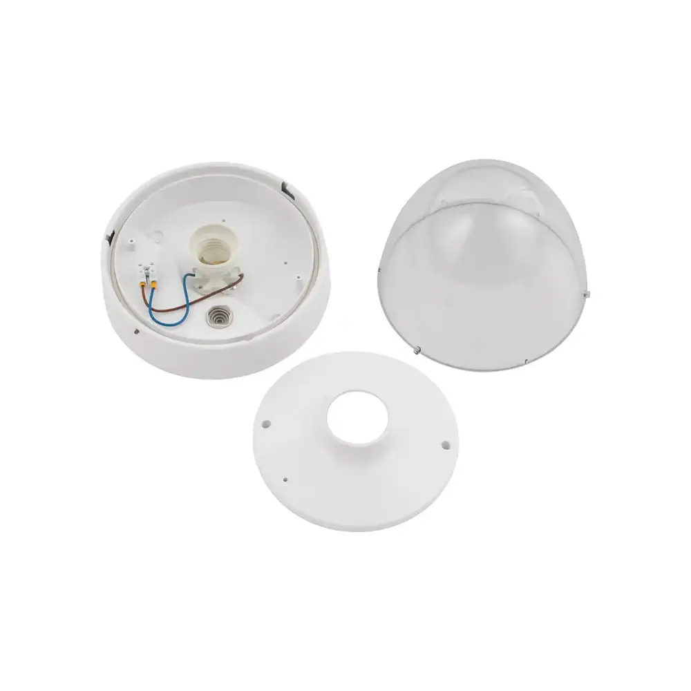 Nowodvorski Außenlampe Nook Ø 18 cm weiß