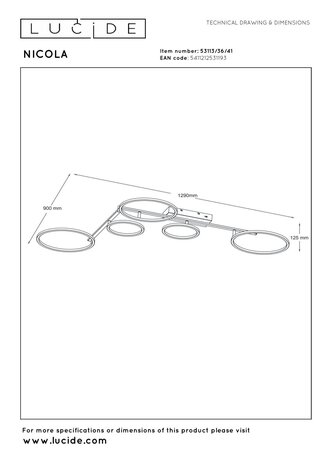 Lucide NICOLA – Deckenleuchte – LED – CCT – 1x37W 2700K/4000K – Taupe | Essential