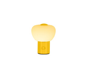 Lucide GUSTAV – Wiederaufladbare Tischlampe – Akku/Batterie – Ø 8 cm – LED dimmbar – 1x0,8 W 2700 K – Gelb | Essential