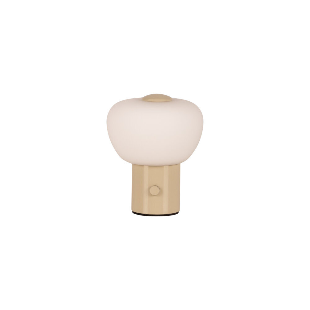 Lucide GUSTAV – Wiederaufladbare Tischlampe – Akku/Batterie – Ø 8 cm – LED dimmbar – 1x0,8 W 2700 K – Beige | Essential