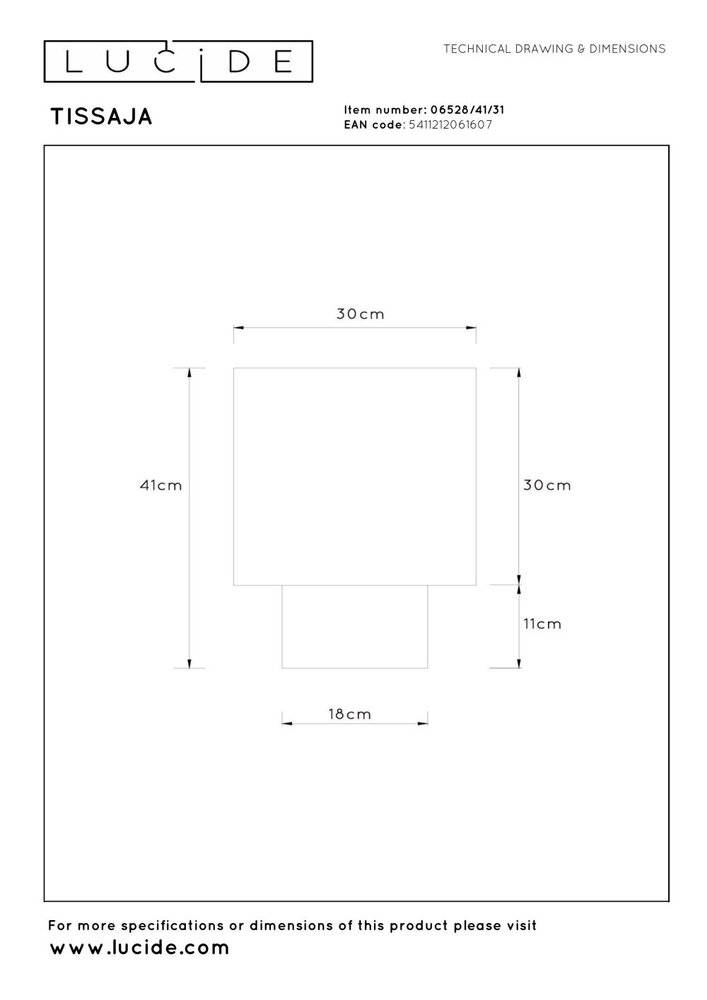 Lucide TISSAJA – Tischleuchte – Ø 30 cm – 1xE27 – Weiß | Essential Lucide TISSAJA – Tischleuchte – Ø 30 cm – 1xE27 – Weiß | Essential