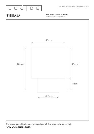 Lucide TISSAJA – Tischleuchte – Ø 35 cm – 1xE27 – Weiß | Essential Lucide TISSAJA – Tischleuchte – Ø 35 cm – 1xE27 – Weiß | Essential