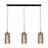 Hängeleuchte Cestino 3 Licht L 100 cm schwarz - gold Hängeleuchte Cestino 3 Licht L 100 cm schwarz - gold