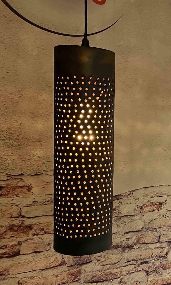 Freelight Hängeleuchte Forato 4 Licht L 120 cm braun schwarz Freelight Hängeleuchte Forato 4 Licht L 120 cm braun schwarz