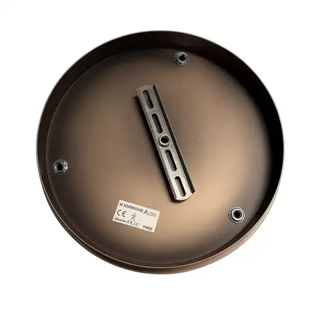 Ylumen Deckenplatte Ø 30 cm mit 3 Löchern, champagnerfarben