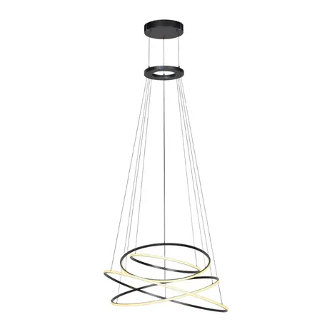 Neuhaus PURE Hanglamp E-Flying Rings Ø 110 cm vide donker grijs