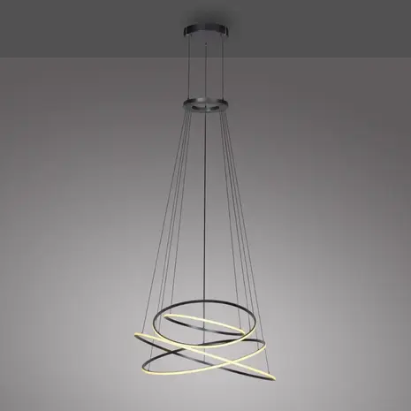 Neuhaus PURE Hängelampe E-Flying Rings Ø 110 cm, dunkelgrau