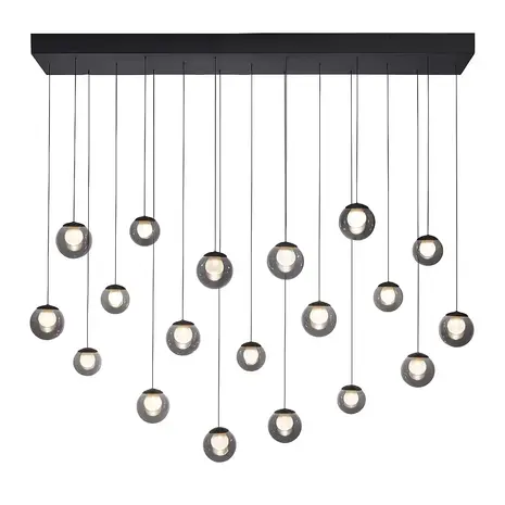 Neuhaus PURE Hanglamp Popup 19 lichts L 150 cm comfortlift donker grijs Neuhaus PURE Hanglamp Popup 19 lichts L 150 cm comfortlift donker grijs