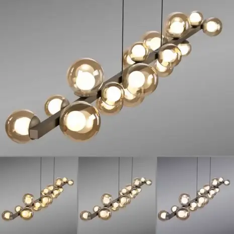 Neuhaus PURE Hanglamp E-Popup XL e-Lift L 180 cm champagne Neuhaus PURE Hanglamp E-Popup XL e-Lift L 180 cm champagne