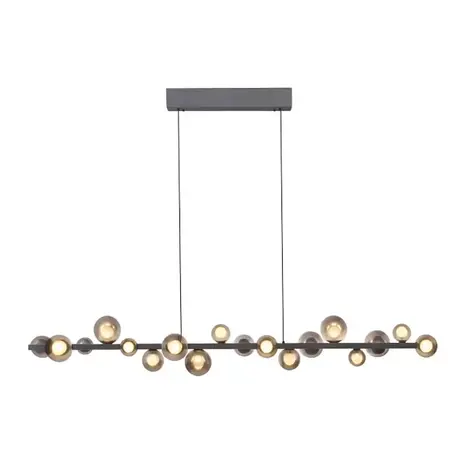 Neuhaus PURE Hanglamp E-Popup XL e-Lift L 180 cm donker grijs Neuhaus PURE Hanglamp E-Popup XL e-Lift L 180 cm donker grijs
