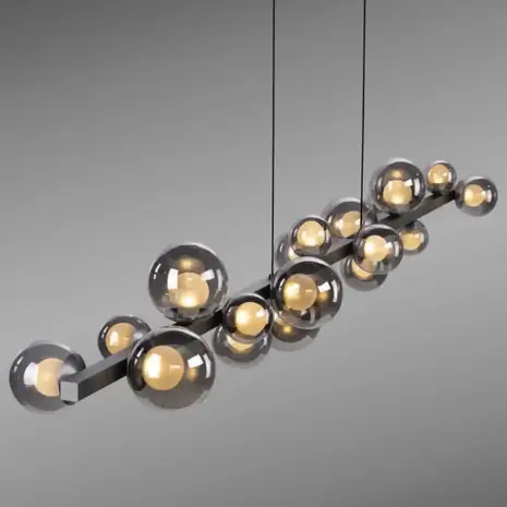 Neuhaus PURE Hanglamp E-Popup XL e-Lift L 180 cm donker grijs Neuhaus PURE Hanglamp E-Popup XL e-Lift L 180 cm donker grijs