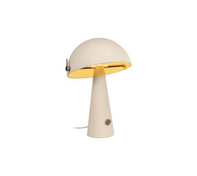 Lucide BARONE – Tischleuchte – Ø 38 cm – 1xE27 – Beige | Vibes