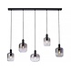 Freelight Hängeleuchte Vario 5 Licht L120 cm Rauchglas schwarz Freelight Hängeleuchte Vario 5 Licht L120 cm Rauchglas schwarz