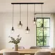 Freelight Hängeleuchte Vario 5 Licht L120 cm Rauchglas schwarz Freelight Hängeleuchte Vario 5 Licht L120 cm Rauchglas schwarz