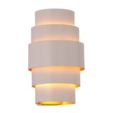 Artdelight Wandleuchte Rolls H 22 cm Weißgold Artdelight Wandleuchte Rolls H 22 cm Weißgold