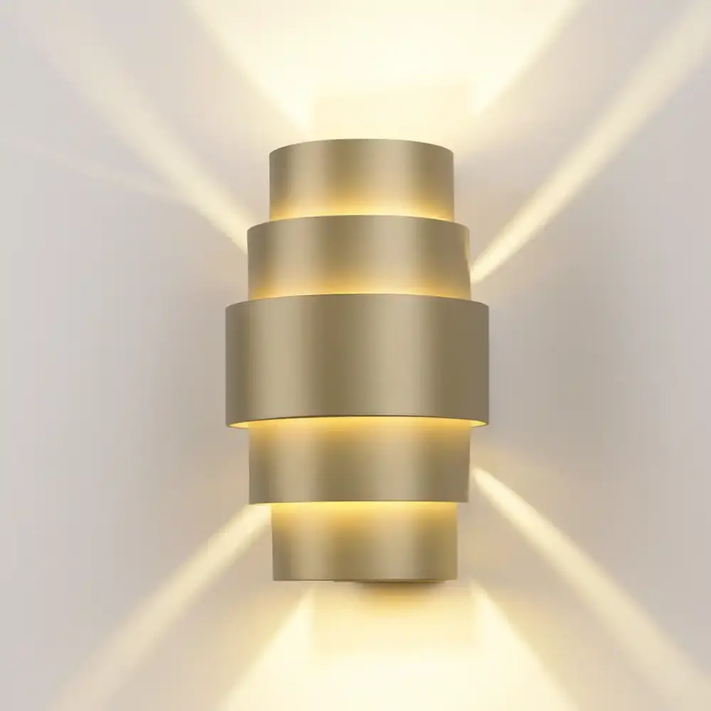 Artdelight Wandleuchte Rolls H 22 cm champagnerfarben