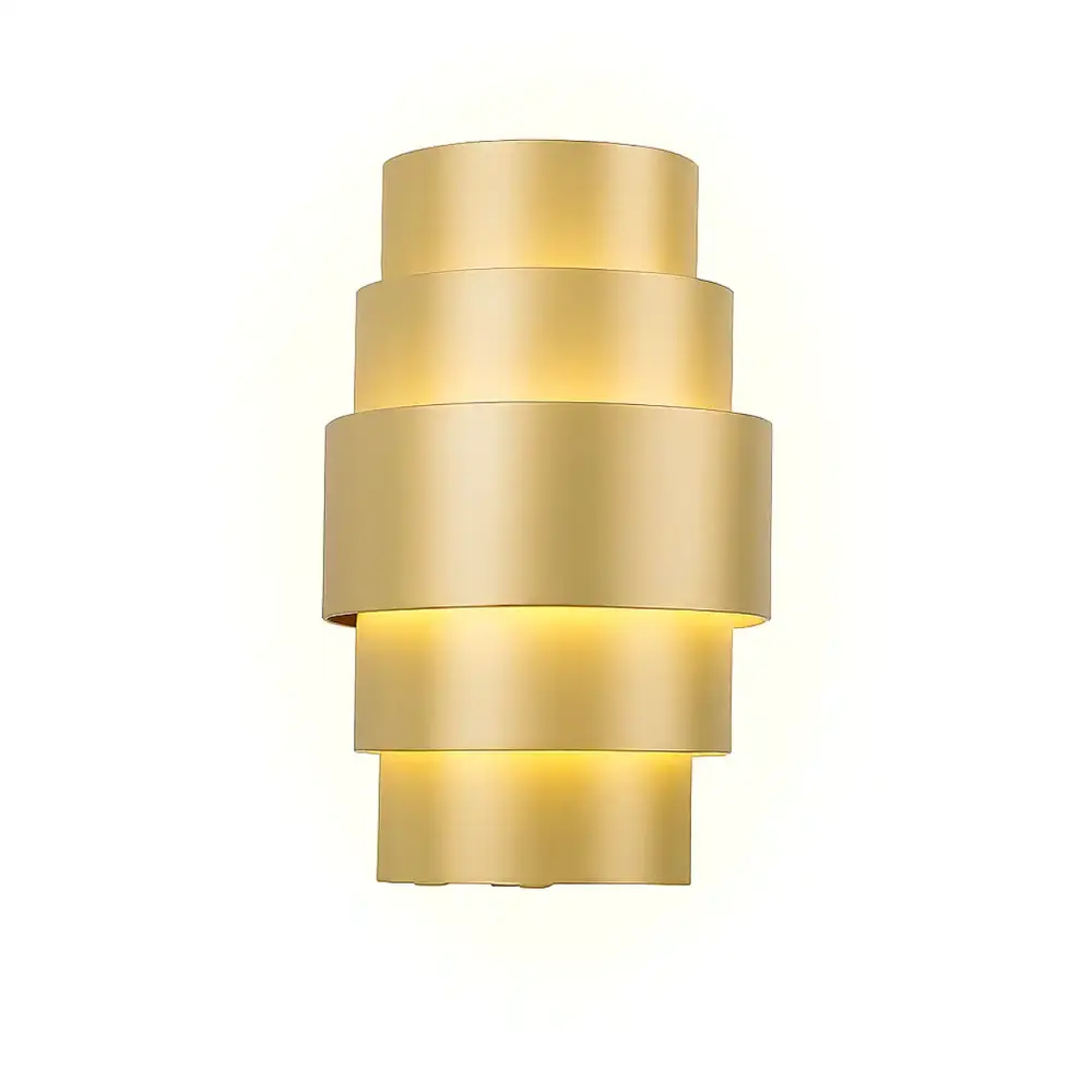 Artdelight Wandleuchte Rolls H 22 cm champagnerfarben