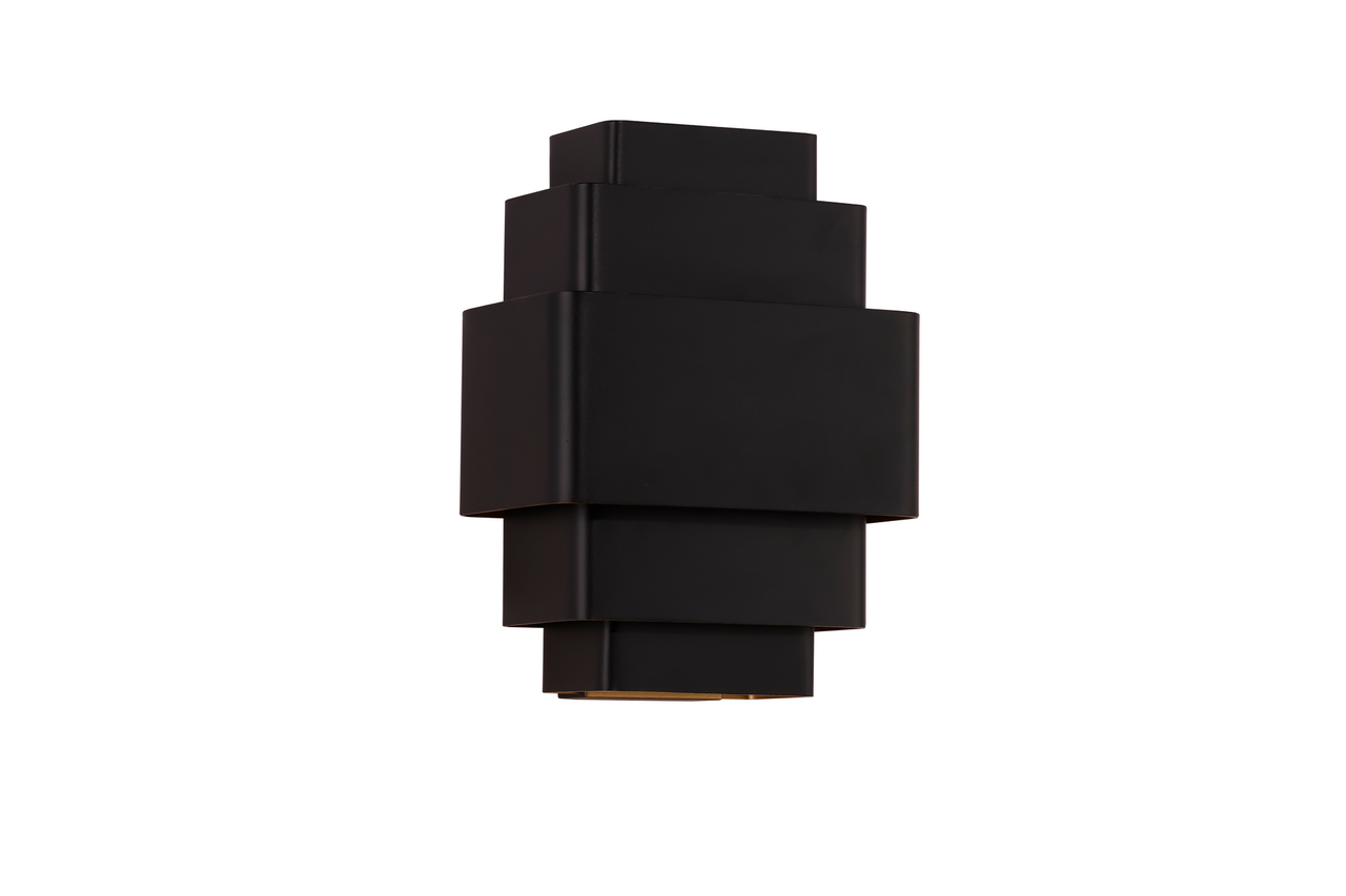 Artdelight Wandleuchte Layers B 20 cm schwarz gold Artdelight Wandleuchte Layers B 20 cm schwarz gold