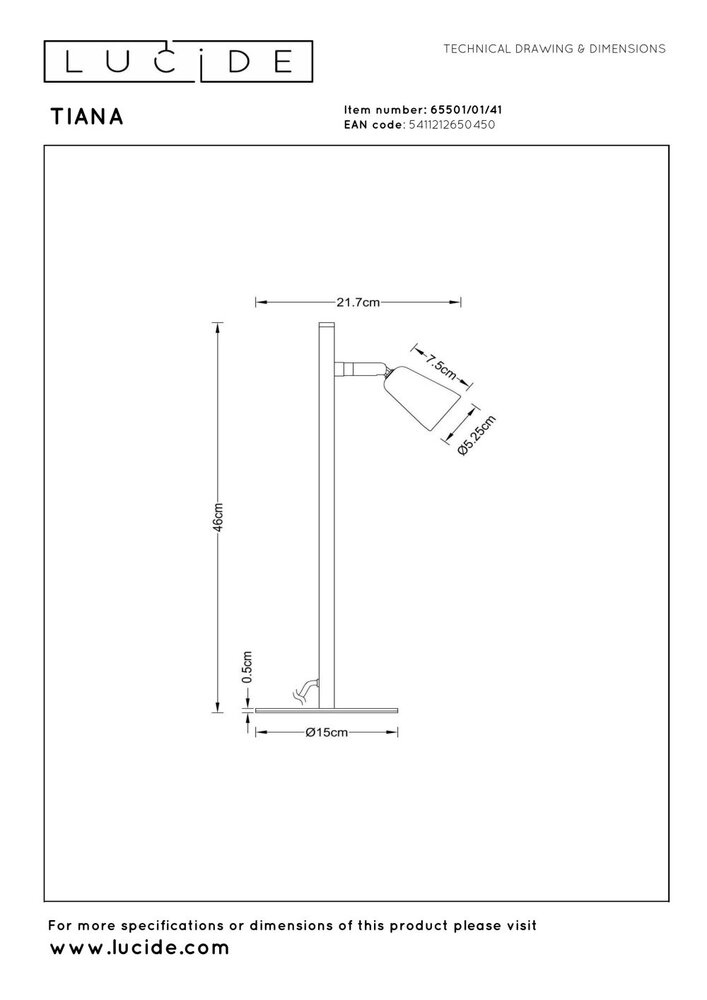 TIANA – Tischleuchte – 1xGU10 – Taupe | Essential TIANA – Tischleuchte – 1xGU10 – Taupe | Essential