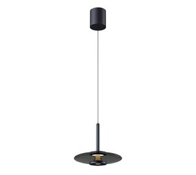 Artdelight Hängeleuchte Madison 1 Licht Ø 22 cm comfort lift schwarz