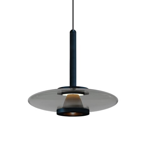 Artdelight Hängeleuchte Madison 1 Licht Ø 22 cm comfort lift schwarz Artdelight Hängeleuchte Madison 1 Licht Ø 22 cm comfort lift schwarz