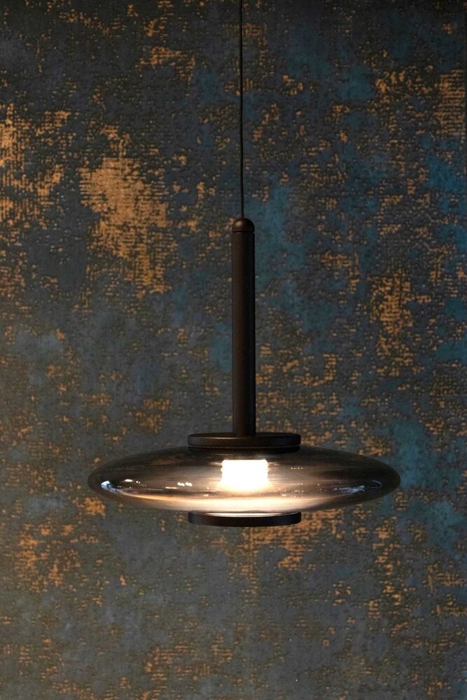 Artdelight Hängeleuchte Madison 1 Licht Ø 22 cm comfort lift schwarz Artdelight Hängeleuchte Madison 1 Licht Ø 22 cm comfort lift schwarz