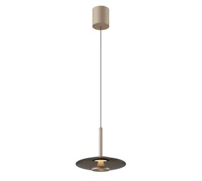 Artdelight Hängeleuchte Madison 1 Licht Ø 22 cm comfort lift champagner