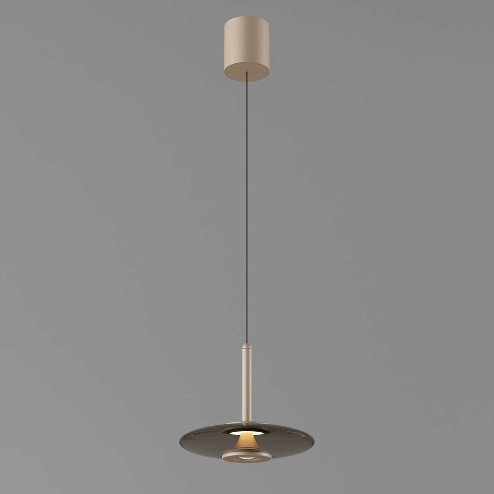 Artdelight Hängeleuchte Madison 1 Licht Ø 22 cm comfort lift champagner