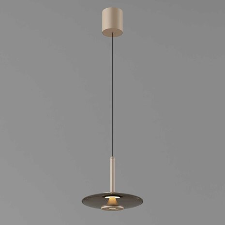 Artdelight Hängeleuchte Madison 1 Licht Ø 22 cm comfort lift champagner