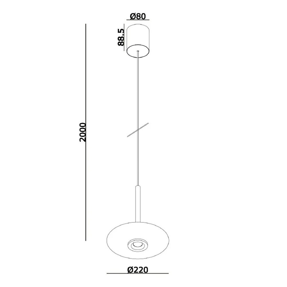 Artdelight Hängeleuchte Madison 1 Licht Ø 22 cm comfort lift champagner