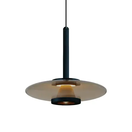 Artdelight Hängelampe Madison 3-flammig L 130 cm Komfortlift schwarz