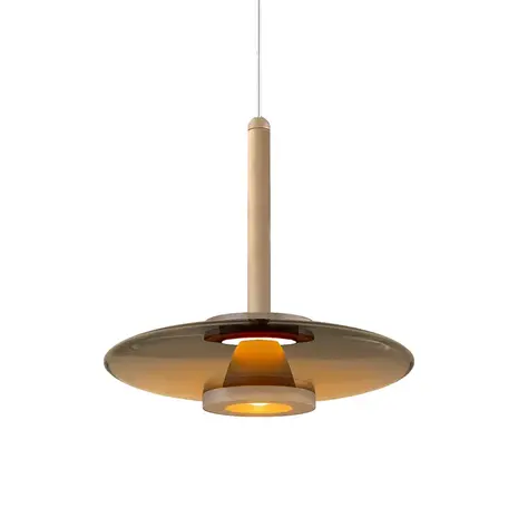 Artdelight Hängelampe Madison 3-flammig L 130 cm Komfortlift Champagner