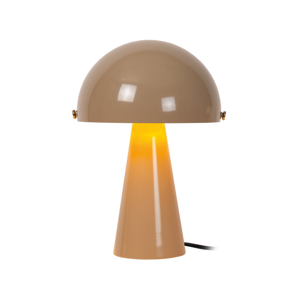 Lucide BARONE – Tischleuchte – Ø 23 cm – 1xE27 – Taupe | Vibes