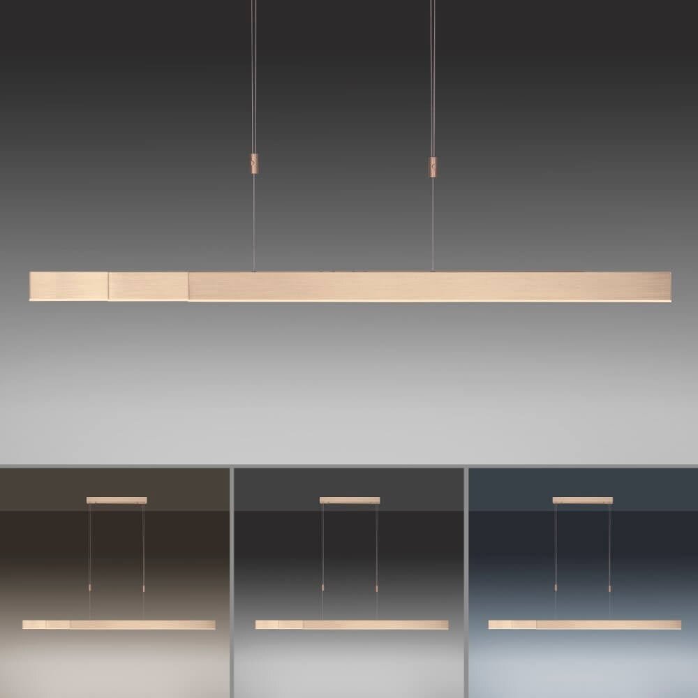 Neuhaus PURE Hängelampe e-Slide L 120-200 cm mattgold Neuhaus PURE Hängelampe e-Slide L 120-200 cm mattgold