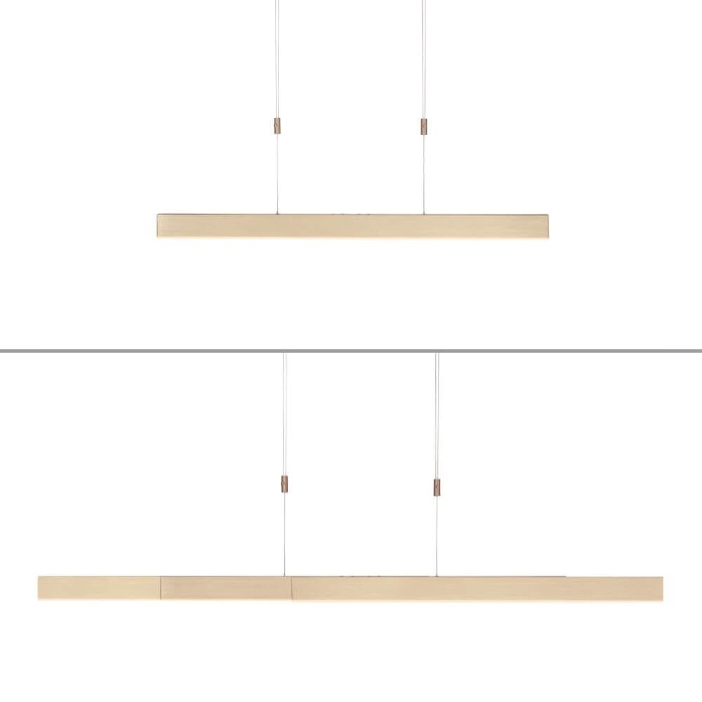 Neuhaus PURE Hängelampe e-Slide L 120-200 cm mattgold Neuhaus PURE Hängelampe e-Slide L 120-200 cm mattgold