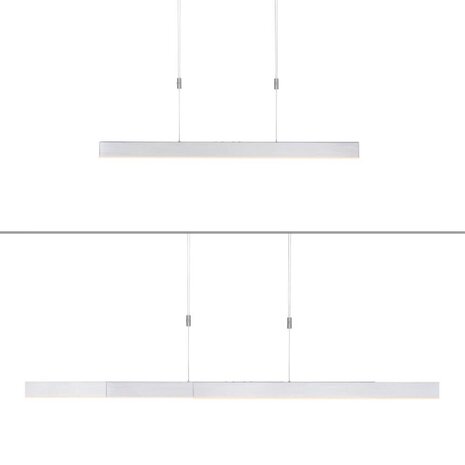 Neuhaus PURE Hängelampe e-Slide L 120-200 cm matt verchromt Neuhaus PURE Hängelampe e-Slide L 120-200 cm matt verchromt