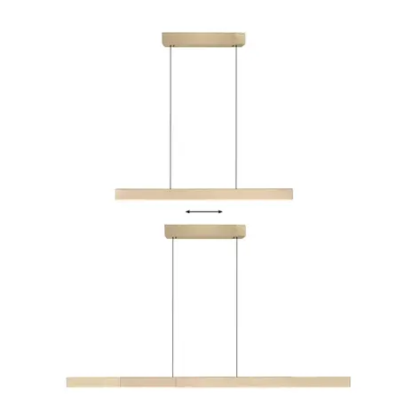 Neuhaus PURE Hängelampe e-Lift + e-Slide L 120-200 cm mattgold Neuhaus PURE Hängelampe e-Lift + e-Slide L 120-200 cm mattgold