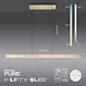 Neuhaus PURE Hängelampe e-Lift + e-Slide L 120-200 cm mattgold Neuhaus PURE Hängelampe e-Lift + e-Slide L 120-200 cm mattgold