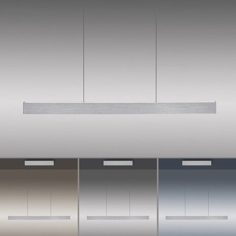 Neuhaus PURE Hängelampe e-Lift L 120 cm matt verchromt