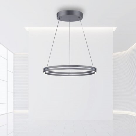 Neuhaus PURE Hängelampe E-Loop e-Lift Ø 70 cm dunkelgrau Neuhaus PURE Hängelampe E-Loop e-Lift Ø 70 cm dunkelgrau