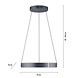 Neuhaus PURE Hängelampe E-Clipse e-Lift Ø 70 cm dunkelgrau Neuhaus PURE Hängelampe E-Clipse e-Lift Ø 70 cm dunkelgrau