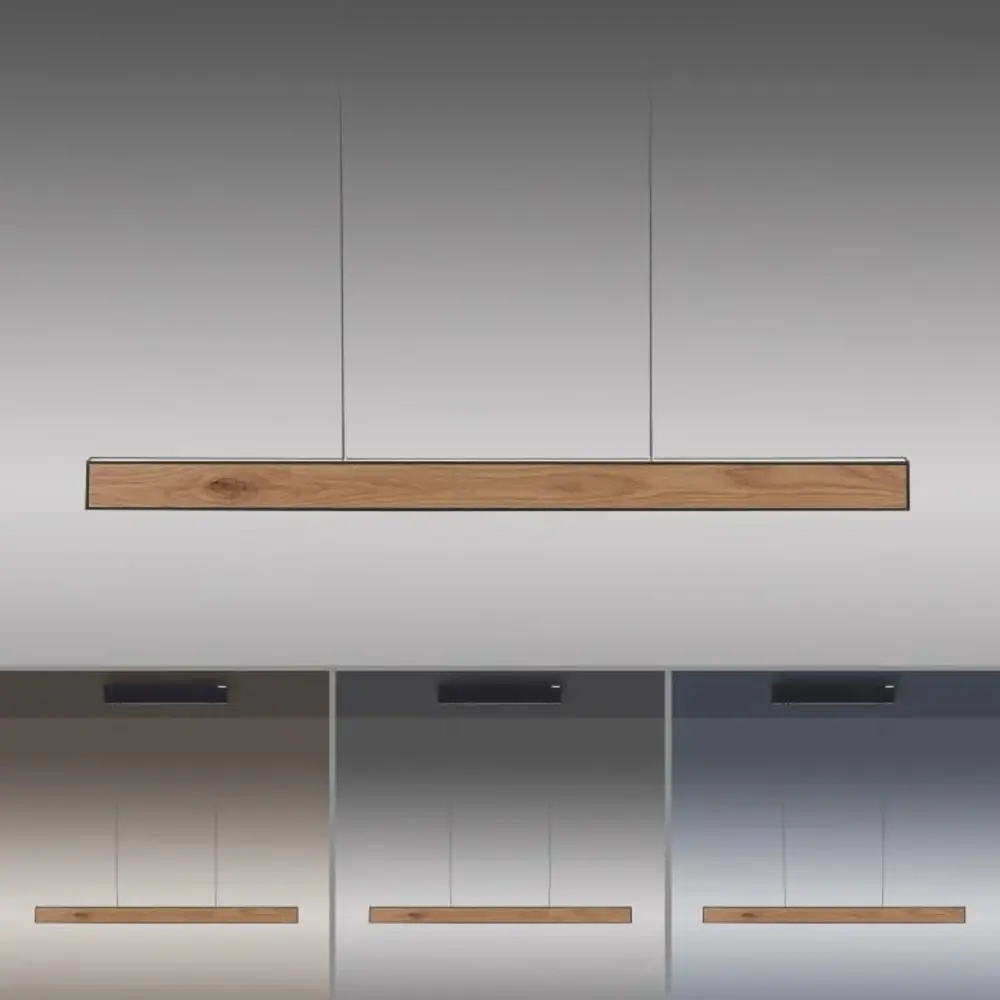 Neuhaus PURE Hängelampe e-Lift L 120 cm schwarzes Holz