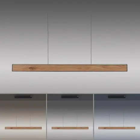 Neuhaus PURE Hängelampe e-Lift L 120 cm schwarzes Holz