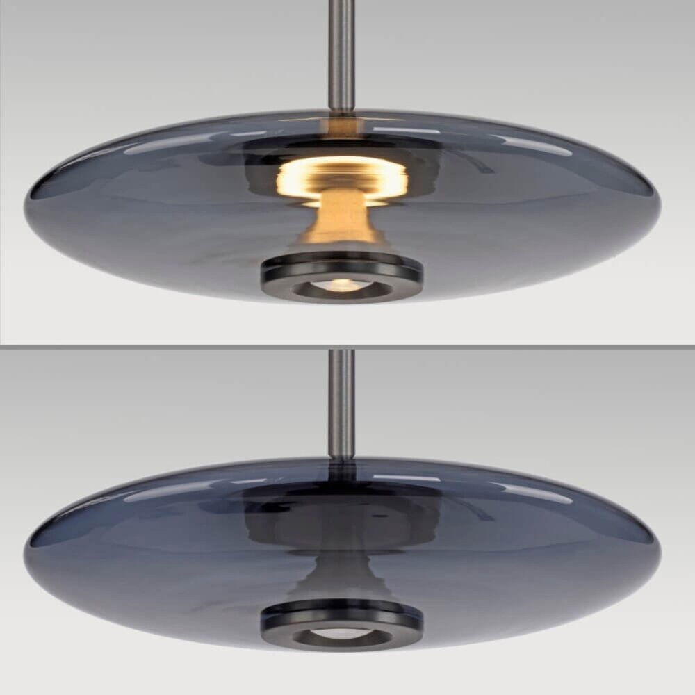 Neuhaus PURE Hängelampe E-Vitrum e-Lift Ø 45 cm dunkelgrau Neuhaus PURE Hängelampe E-Vitrum e-Lift Ø 45 cm dunkelgrau